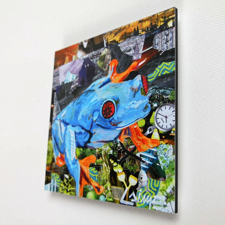 Mini frog artprint 10x10cm