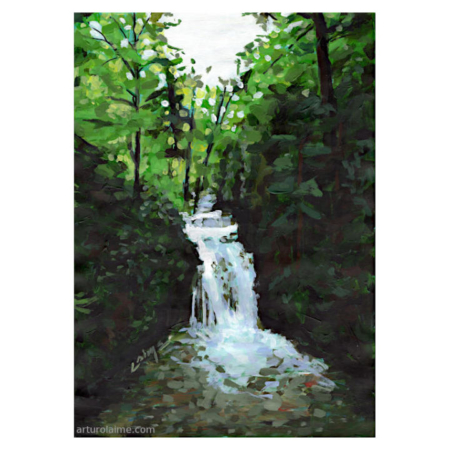 Geroldsauer Wasserfall artwork on paper
